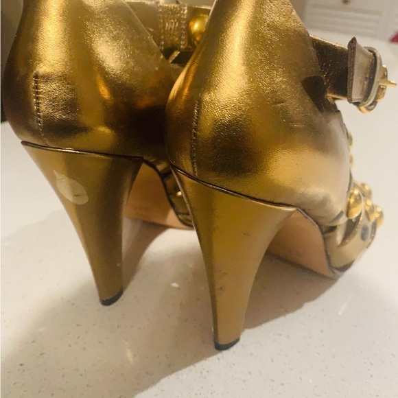 Gucci Gold Stud Ankle Bootie - Picture 4 of 5